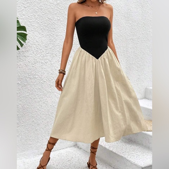 Shein Strapless Dress - Picture 4 of 6